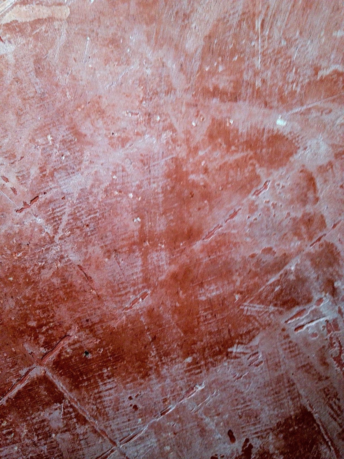 Marmorputz in Rosso Verona, gewachst